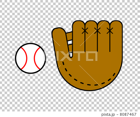 野球グローブとボールのイラスト素材