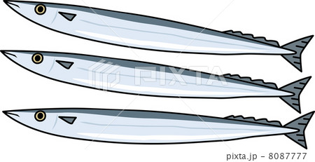 サンマのイラスト素材