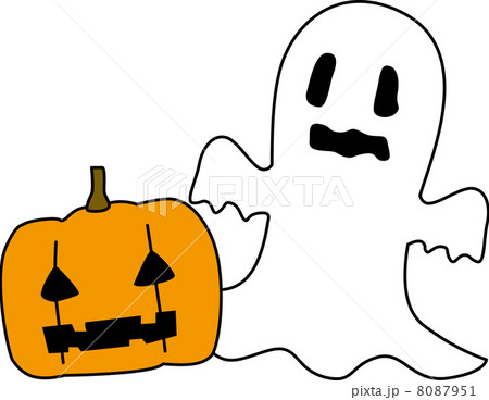 ハロウィンのカボチャとお化け ハロウィンのカボチャとお化け 8087951