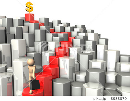 トップセールスへのプロセスを描いた3Dレンダリング画像 8088070