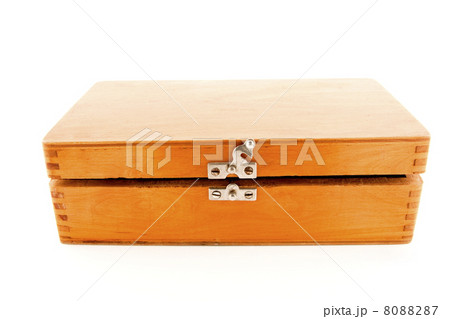 Opened vintage wooden chest Opened vintage wooden chest 8088287