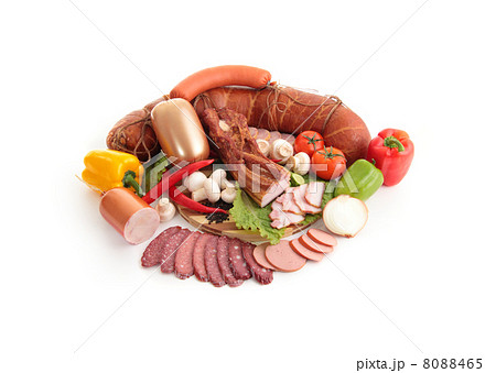 A composition of meat and vegetables A composition of meat and vegetables 8088465