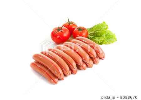sausages with vegetables 8088670