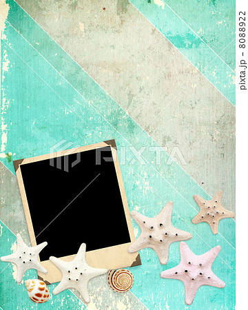 Old photo and starfishes Old photo and starfishes 8088922