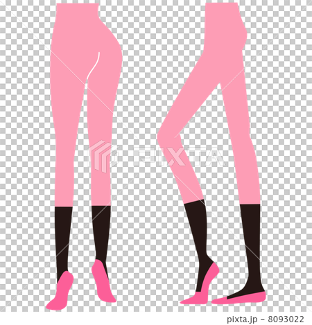 Silhouette of buttocks 8093022