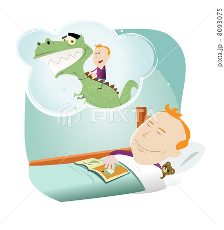 Cartoon Child Dreaming 8093075