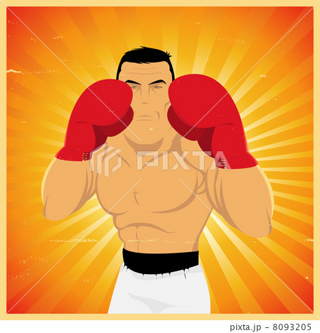 Grunge Boxer In Guard Position 8093205