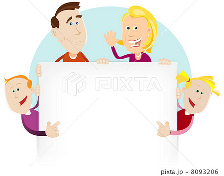 Happy Family Sign Or Banner Happy Family Sign Or Banner 8093206