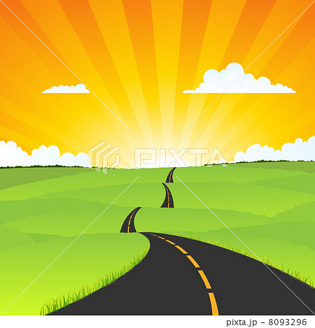 Country Road Landscape 8093296