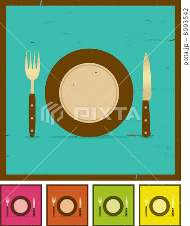Grunge Restaurant Banner Set 8093542