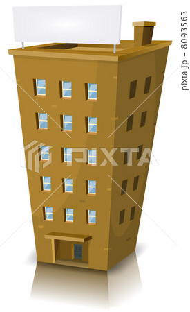 Cartoon Residential Building 8093563