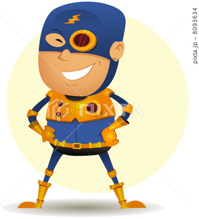 Comic Superhero With Golden Armor 8093634