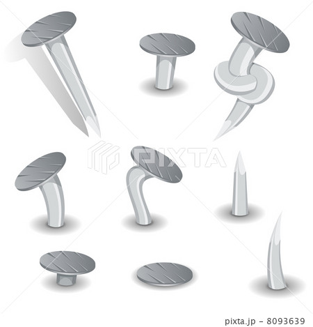 Set Of Cartoon Nails 8093639