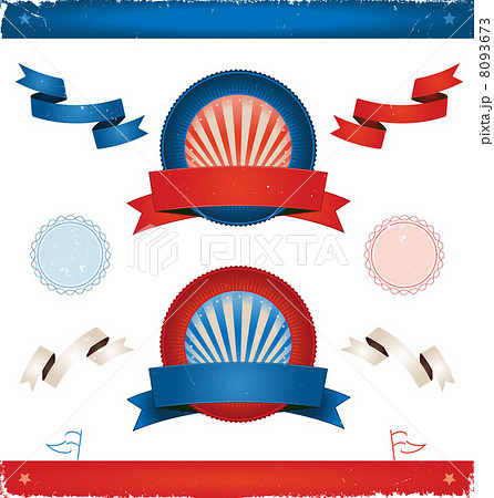 Elections In USA - Ribbons And Banners 8093673