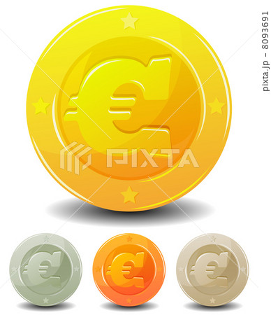 Cartoon Euro Coins Set Cartoon Euro Coins Set 8093691