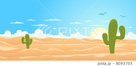 Cartoon Wide Desert 8093705