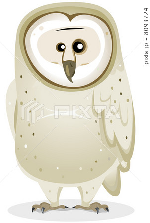 Cartoon Barn Owl Character 8093724