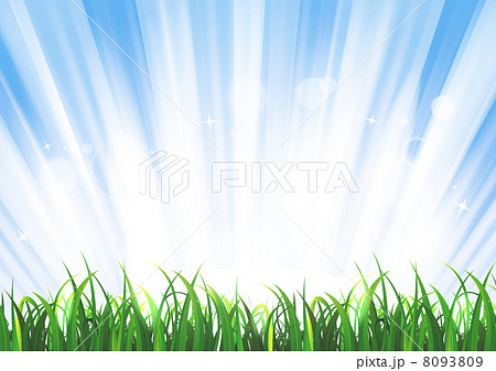 Spring Or Summer Sunrise Grass Landscape 8093809