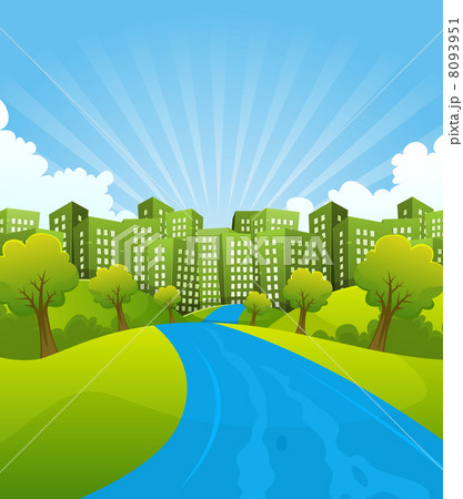 Green City In Summer Time 8093951