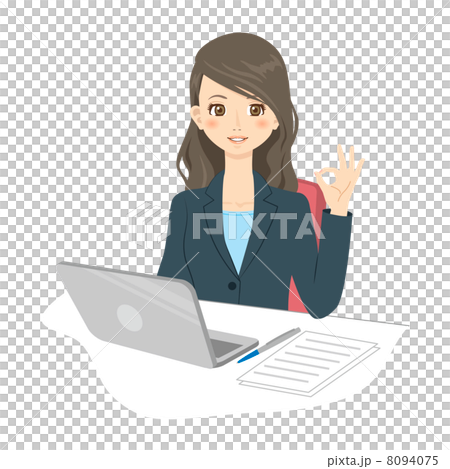 Career woman personal computer woman 8094075