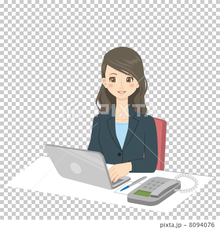 Career woman personal computer OL 8094076