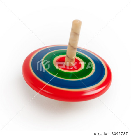 回転する赤いコマ 8095787