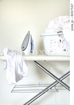 Still life of laundry on ironing board Still life of laundry on ironing board 8097587