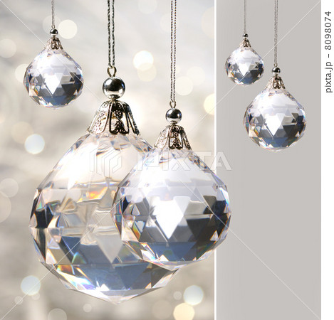 Crystal ornament hanging with lights Crystal ornament hanging with lights 8098074