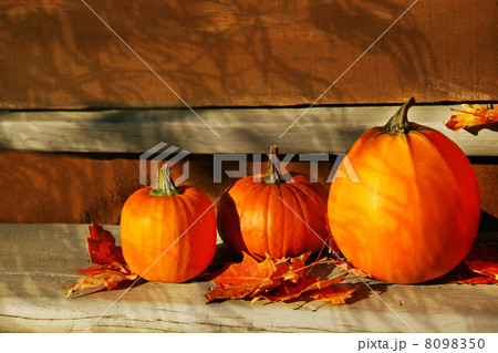 Pumpkins on the stairs 8098350