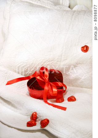 Box of chocolates with red ribbon Box of chocolates with red ribbon 8098877