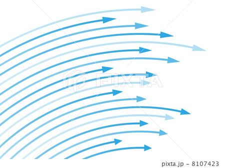 曲がる矢印 曲がる矢印 8107423