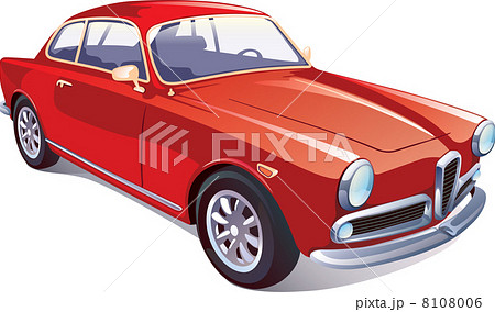 Red Classic Retro Car 8108006