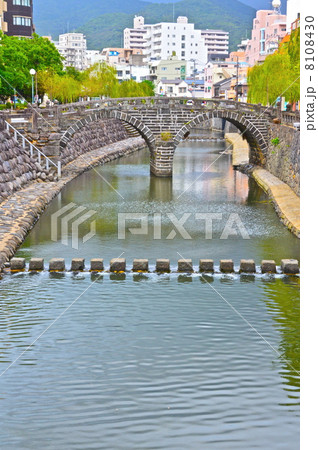長崎市の「眼鏡橋」(長崎県長崎市古川町) 長崎市の「眼鏡橋」(長崎県長崎市古川町) 8108430