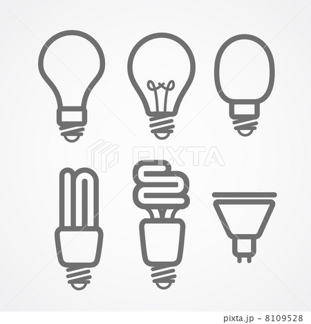 Light lamps icon collection 8109528