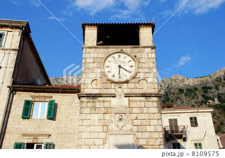 medieval clock tower(Kotor, Montenegro) 8109575