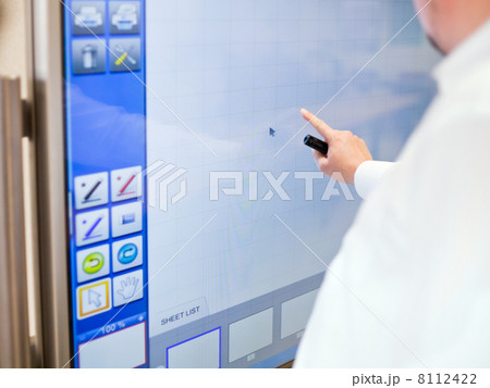 working with touch-sensitive board 8112422