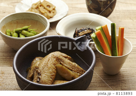 手羽先とごぼうの煮もの 手羽先とごぼうの煮もの 8113893