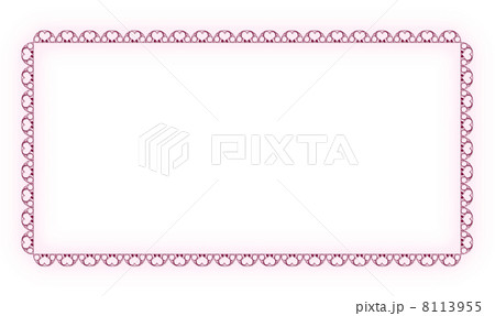 横長ハートレースフレームレッド 8113955