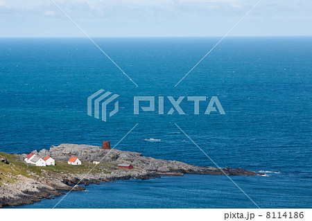 Ancient lighthouse of Runde island (Norway) 8114186