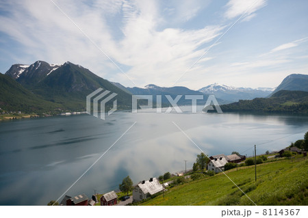 Orstafjorden seen from road Rv653 (More og Romsdal, Norway) 8114367
