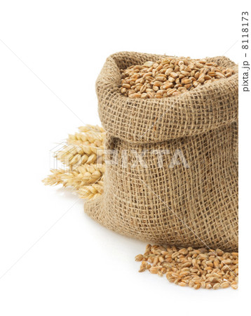 wheat grain on white 8118173