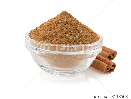cinnamon in bowl on white cinnamon in bowl on white 8118568