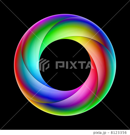 Colorful spiral ring. Colorful spiral ring. 8123356