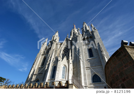 Tibidabo church/temple, at the top of tibidabo hill, Barcelona Tibidabo church/temple, at the top of tibidabo hill, Barcelona 8125196