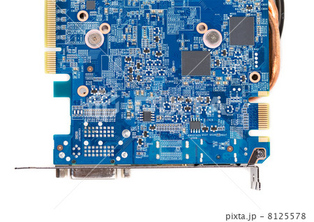 Modern computer graphics card close-up 8125578