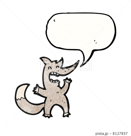 插图: laughing wolf cartoon
