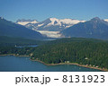 アラスカの氷河の空撮 8131923