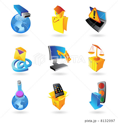 Icons for industry and ecology 8132097