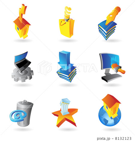 Icons for industry and ecology 8132123