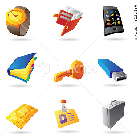 Icons for personal items Icons for personal items 8132136